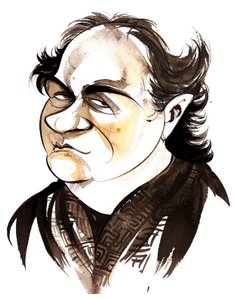 Wolfgang Rihm - colour caricature